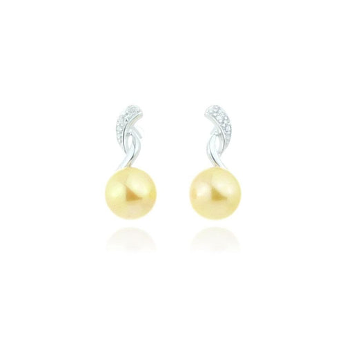 Mousse Jewellery - Light Gold Pearl Earrings