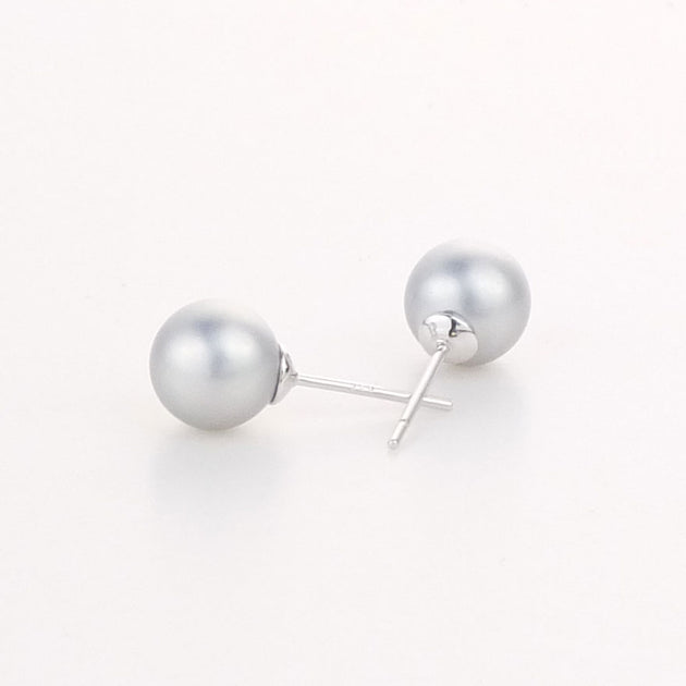 Mousse Jewellery - Silver Pearl Earrings