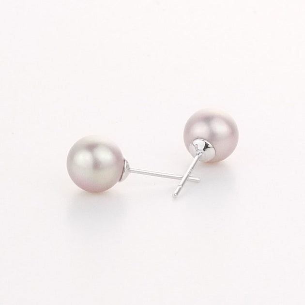 Mousse Jewellery - Pinkish Purple Pearl Earrings