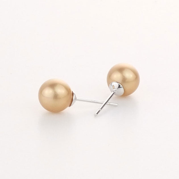 Mousse Jewellery - Dark Gold Pearl Earrings